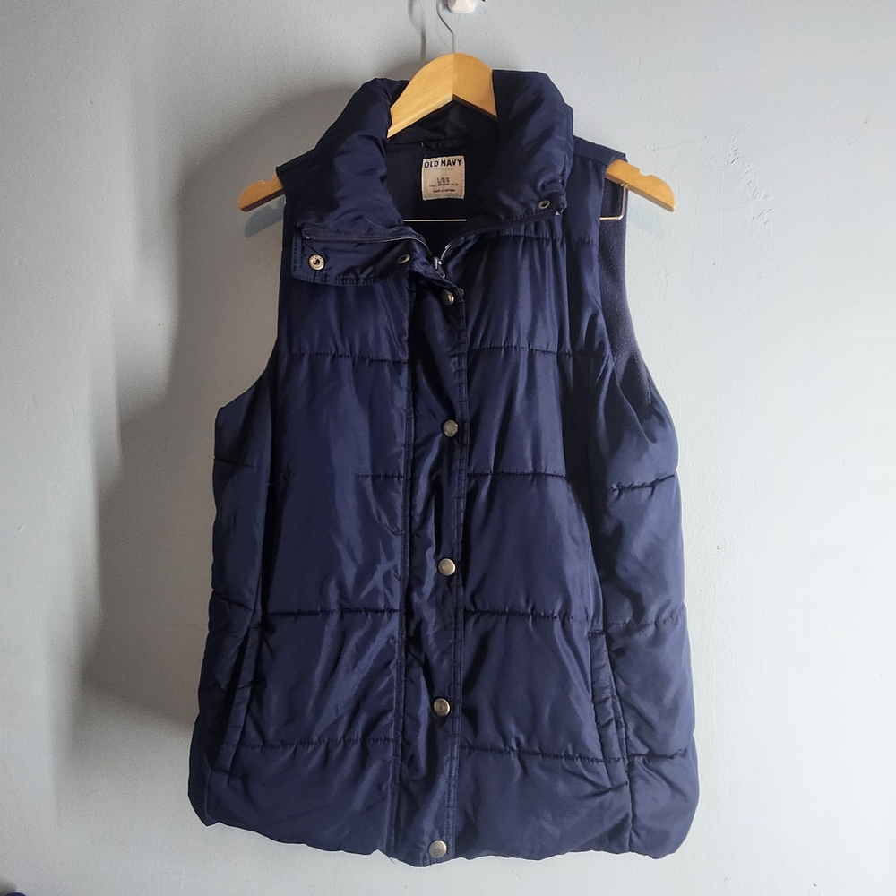 Navy Blue Old Navy Puffer Vest